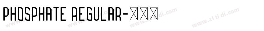 Phosphate Regular字体转换
